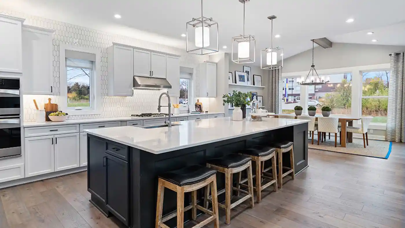 Choose from a wide range of quartz textures and colors for your Charlotte kitchen