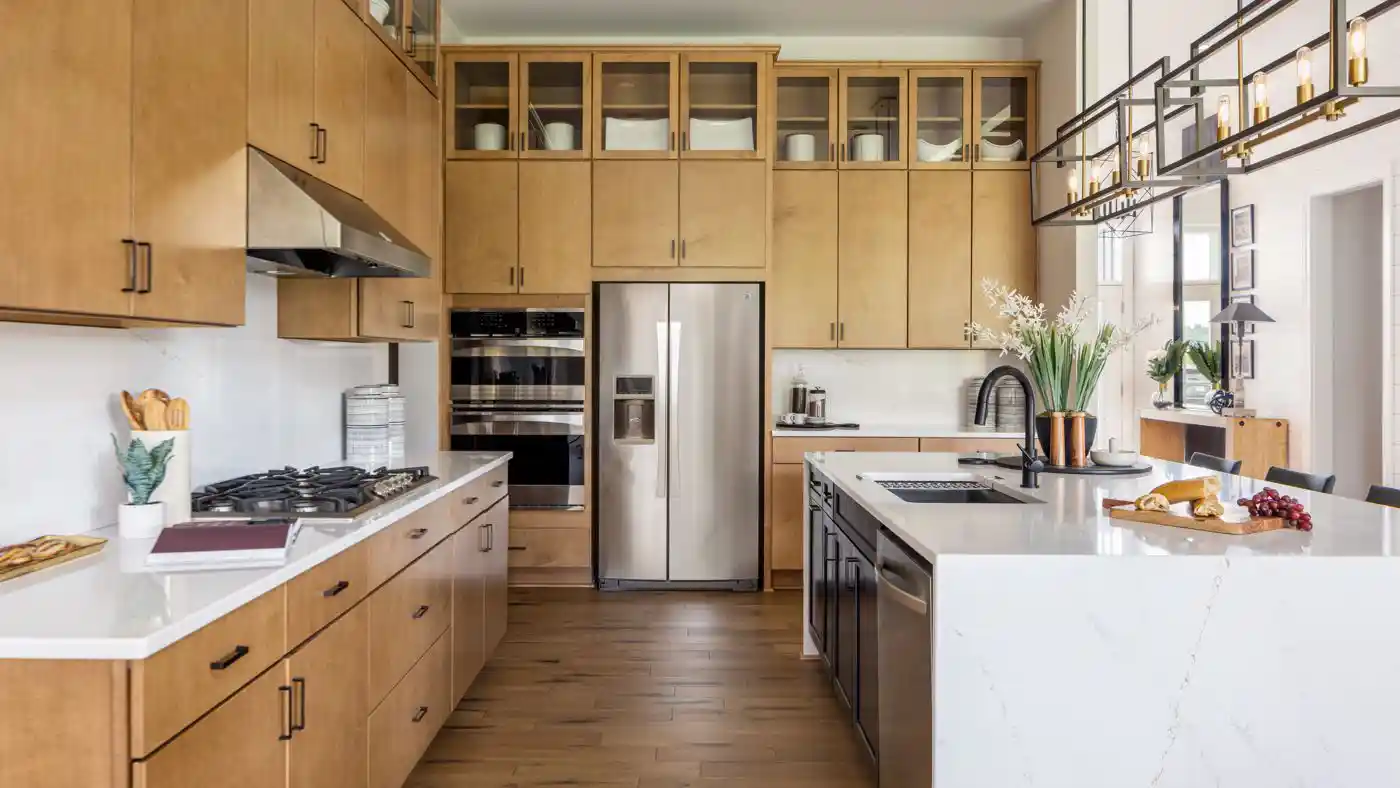 Choose from a wide range of quartz textures and colors for your Charlotte kitchen